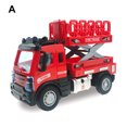 thumbnail image 3 of Lubelski Toy Fire Truck 4WD Real Function ABS 1:64 Realistic Fire Truck Rescue Engine with Light for Toddler, 3 of 8