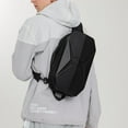 thumbnail image 2 of Men's Messenger Bag Trendy Sports Function,Carbon fiber, 2 of 2