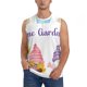 thumbnail image 1 of Fotbe Watercolor Gnome Garden Men's Camiseta sin Mangas Estampada para Hombres, Playera Casual para Gimnasio, Entrenamiento, Playa-XX-Large, 1 of 7