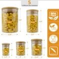 thumbnail image 4 of Geometric Elephant - 1oz Glass Food Storage Jar and Decorative Airtight Bamboo Lid - Multi-Use Storage Container for Herbs, Tea, Candy, Q-Tips, for The Bedroom, Kitchen, & Bathroom by Hakuna Supply, 4 of 8