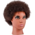 thumbnail image 2 of Cabeza de maniquí Kalyx afroamericana con cabello 100% humano, 2 of 7