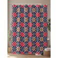 thumbnail image 4 of Shower Curtains Retro Kaleidoscope Bath Curtain Blue Argyle Pattern Waterproof Bathroom Shower Curtain Set with Hooks Decoration 72 x 84 Inches, 4 of 7