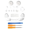 thumbnail image 2 of Seitruly 1 Set Full Bumpers Triggers Buttons Free Button Black with White X Compatible Part Size Replacement Kit Thumbsticks Accessories Electrónica No.2, 2 of 6