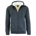 thumbnail image 2 of Men's Sherpa Fleece Lined Zip-Up Hoodie, 2 of 6