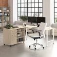thumbnail image 2 of Hustle 72W x 30D Computer Desk with Storage in Natural Elm - Engineered Wood, 2 of 8