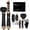 Dark, variant on Hair Dryer Brush 5 in 1, Blow Dryer Brush Set with Air Curler Wrap Hair Styler, Negative Ionic Blow Dry Brush, Detachable Hair Tool for Curling, Volumizer,Straightener,Drying
