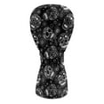thumbnail image 2 of Yuyamidu Skull Golf Head Covers, Waterproof Leather Golf Club Head Covers Hippie Flowers Club Protection, Designed to Fit Driver Fairway Hybrid, Black, 2 of 7