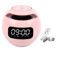 thumbnail image 2 of Haut-parleur, Haut-Parleur Horloge Fonction Radio Ronde pour Chambre, 2 of 7