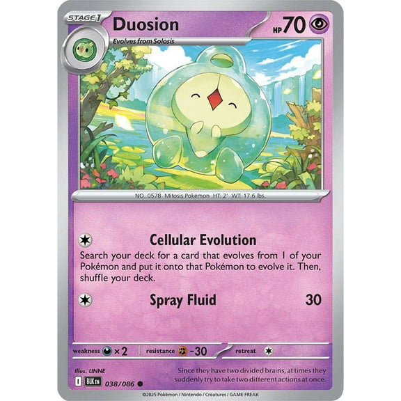 Pokemon Black Bolt Common Duosion #38