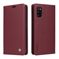 thumbnail image 3 of TECH CIRCLE For Samsung Galaxy A13 5G Shockproof Case,360 Protection Luxury Solid Color PU Leather Magnetic Closure Flip Wallet Credit Card Kickstand Soft TPU Cover.For Samsung Galaxy A13 5G,Winered, 3 of 10