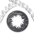 thumbnail image 3 of Plato de bicicleta doble 130BCD 52T -60, redondo, de aleación de aluminio, para carretera 58T, 3 of 9
