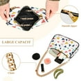 thumbnail image 2 of FORMRS Womens Shoulder Bag with Chain Strap Clutch Purse Cute Tote Handbag, White Minimalist Triangles, 2 of 7