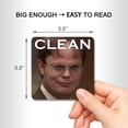thumbnail image 2 of DUNGGLE Dishwasher Μagneτ Clean Dirty Sign Indicator, Washing machine Μagneτ Double Sided Kitchen Dish Washer Refrigerator Μagneτ Flip with Μagneτic Plate, 2 of 7