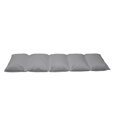 thumbnail image 2 of Grey Floor Pillow Lounger Cover, Minimalist Gradient Wavy Flat Lines Various Color Influences Retro Print, Nap Mat Printed Fabric Case for 5 Pillows, 88" x 36", Charcoal Grey, by Ambesonne, 2 of 5