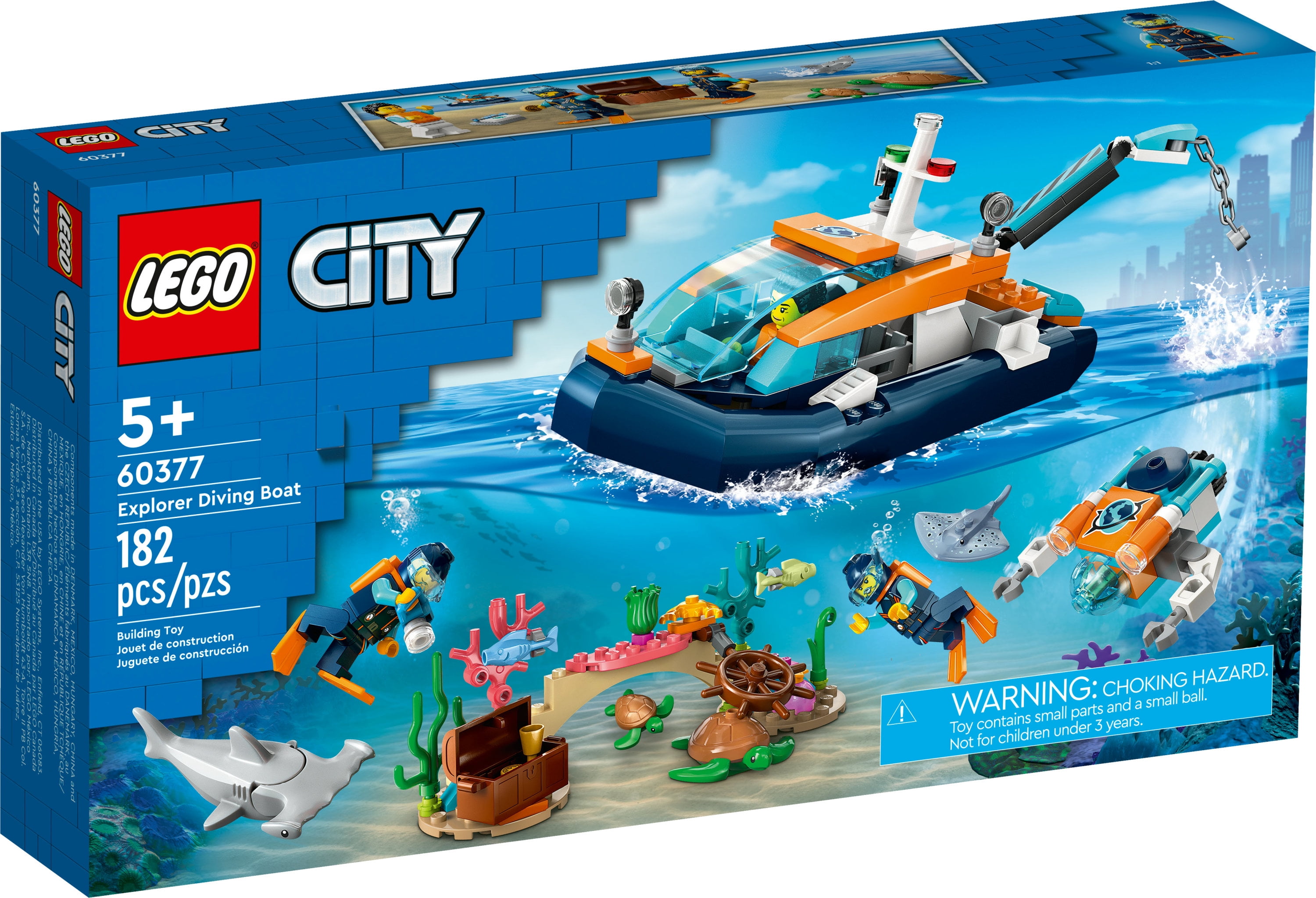 Lego City Le Bateau D'exploration Sous-marine - 60377
