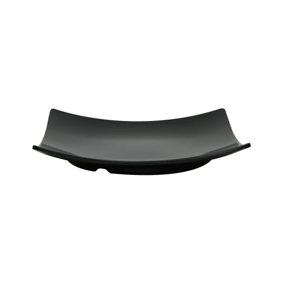 Excellante Classic Black Extra Heavy Weight Melamine Dinnerware Collection 10" Flare Plate, 1 3/4" Deep, Comes in Dozen