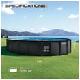 thumbnail image 3 of Intex Ultra XTR Frame 24'x52" Above Ground Pool Set w/ 2 Pack OptiFlow Premium Filter Sand, 3 of 12