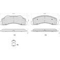 thumbnail image 6 of UltraHC 700 Brake Pad Set, Front HC7.1414.0.C, Ford F-150 2014-2010, 6 of 6
