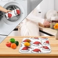 thumbnail image 3 of Yayeee Dish Drying Mat for Kitchen Counter 16" x 18" Microfiber Super Absorbent Coffee Decorative Pad, Red Santa Hats Pattern, 3 of 9