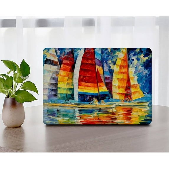 KSK KAISHEK Hard Shell Case for 2016 - 2022 Released Newest MacBook Pro 13" Touch ID + Black Keyboard Cover Model: A1706&A1708&A1989&A2159&A2251&A2289&A2338 M1 Painting 80