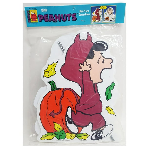 Peanuts Halloween Lucy & Charlie Brown Mini Yard Art Decorations