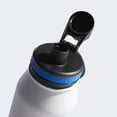 thumbnail image 3 of adidas Originals 18/8 Stainless Steel Hot/Cold Insulated Metal Bottle, White/Bluebird, 1 Liter, 3 of 3