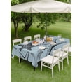 thumbnail image 4 of Outdoor Tablecloths with Umbrella Hole & Zipper, Teal Blue Starfish 54x80 Inch Tablecloth Rectangle, Coastal Ocean Summer Sea Nautical Waterproof Table Cloth, Patio/Pool/Picnic Table Covers, 4 of 8