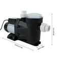 thumbnail image 3 of 1.5HP Pool Pump with Timer, 422.68QT/Min High Flow Above Ground Swimming Pool Pump, 52.49FT Max Lift, 1100W Copper Motor Water Pump for Home & Small Commercial Pools, IPX5 Rated, 3 of 14