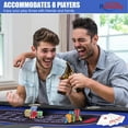 thumbnail image 5 of 10 Player Poker Table Foldable,Texas Holdem Poker Table,Portable Casino Table for Game Room Folding Poker Table/Game Table with Padded Rails and Cup Holders Poker Table top (84 in), 5 of 6