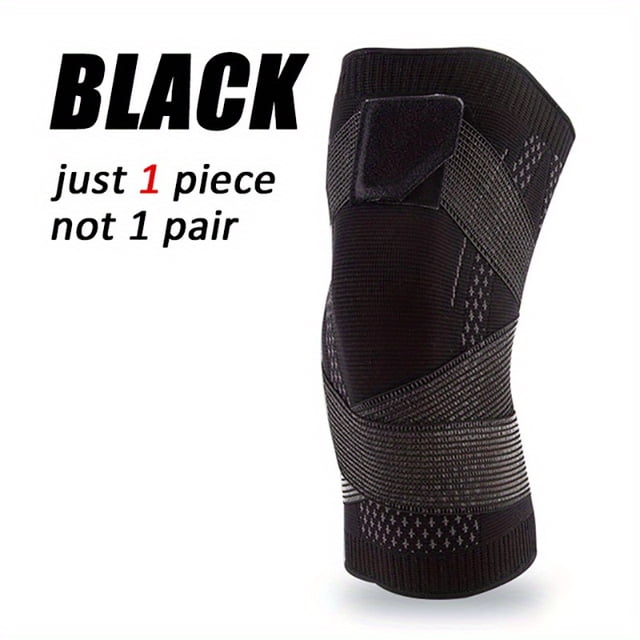 1pc Compression Knee Brace - Knee Support for Volleyball, Running, Soccer - Choose One Size Larger for Better Fit