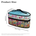 thumbnail image 6 of HELLHERO Travel Iron Storage Bag with Handle Light Blue Floral Durable & Protective Organizer, Bag Only, 6 of 6