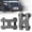 Dark Grey, variant on AMBULL H-Shaped Towing Winch Shackle, Heavy Duty Winch Fairlead Hook, Dual Pin Design as 3/4" Shackle & 3/8" Winch Hook for Towing, Recovery, Off-Road, 17,636 lbs Working Load-1 Pack, Red