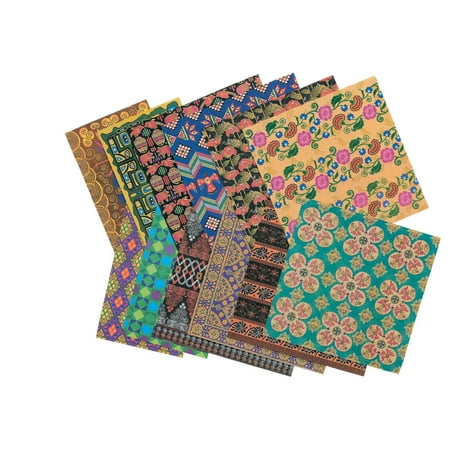 UPC: 0066960152531 | Roylco Assorted Pattern Global Village Design Paper Assorted Colors 48 Sheets