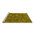 thumbnail image 2 of Ahgly Company Machine Washable Indoor Rectangle Abstract Yellow Contemporary Area Rugs, 7' x 10', 2 of 4