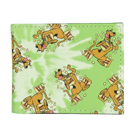 Scooby-Doo Men's Scooby Snacks Tie-Dye Bi-Fold Wallet
