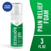 Biofreeze Pain Relief Foam, for Back Knee Muscle Joint and Arthritis Pain, 3 fl oz Menthol