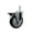 Swivel - Posi Lock Brake - Black, variant on 5 Inch Black Poly Wheel Swivel 5/8 Inch Threaded Stem Caster Total Lock Brake