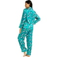 thumbnail image 2 of LONXU Women's Sleepwear Silk Satin Luxury Nightwear Sets XS-XXXL, 2 of 4