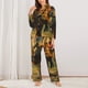 thumbnail image 2 of Fotbe Realistic Style Forest Dinosaur Conjunto de Pijama de Manga Larga para Mujer con Estampado, Ropa de Dormir de 2 Piezas, Conjunto de Casa Suave y Cómodo con Bolsillos-Small, 2 of 7