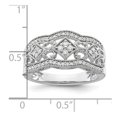thumbnail image 3 of Diamond2Deal 14k Bague Vintage en Or Blanc pour Femmes Taille - 7, 3 of 3