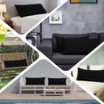thumbnail image 6 of Black Long Body Pillow Covers, Solid Color Farmhouse Black Soft Breathable Throw Pillow Cases with Invisible Zipper, Decorative Pillowcase Pillows Protectors for Sofa Bed Couch 20"x60", 6 of 9