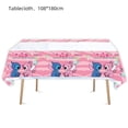 thumbnail image 4 of Decoración de fiesta de cumpleaños de Lilo & Stitch para niñas, vajilla desechable, vasos, platos, mantel, pancarta de cumpleaños, suministros de fiesta de globos, 4 of 5
