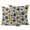 Yellow Navy Beige, variant on Blue Floral Outdoor Pillow Covers 26x26 Set of 2,Waterproof Patio Throw Pillowcase Protectors,Vintage Yellow Garden Blossom Flower Decorative Pillow Shams Cushion Covers for Seat Bed Couch Sofa
