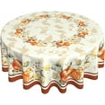 thumbnail image 4 of Nappe Ronde Citrouille d'Automne pour l'Action de Grâce et Feuilles d'Automne Nappe Décorative 60 Pouces Tissu Polyester Couverture de Table de Récolte pour Maison Cuisine Fête en Plein Air, 4 of 6