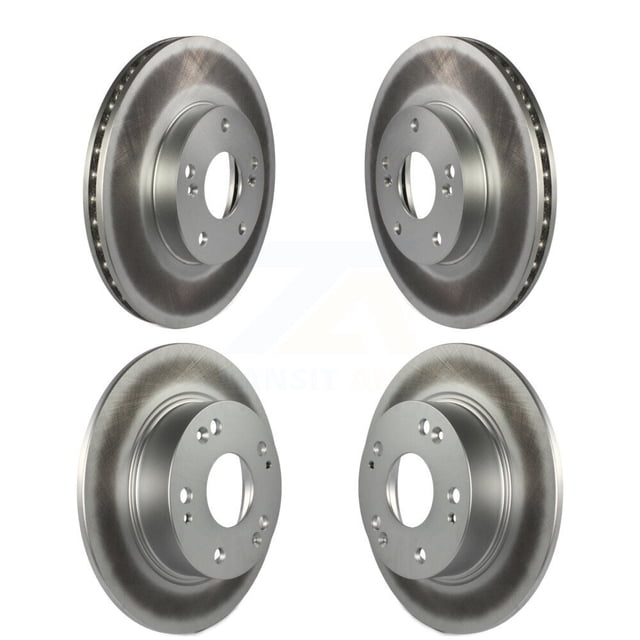 Genius Front Rear Coated Disc Brake Rotors Kit for Car Honda Accord KG-100882