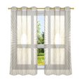 thumbnail image 6 of Yayeee Window Curtains Light Filtering 63"x52" Grommet Panel Pair Home Living Room Decor, Sunshine, 6 of 7