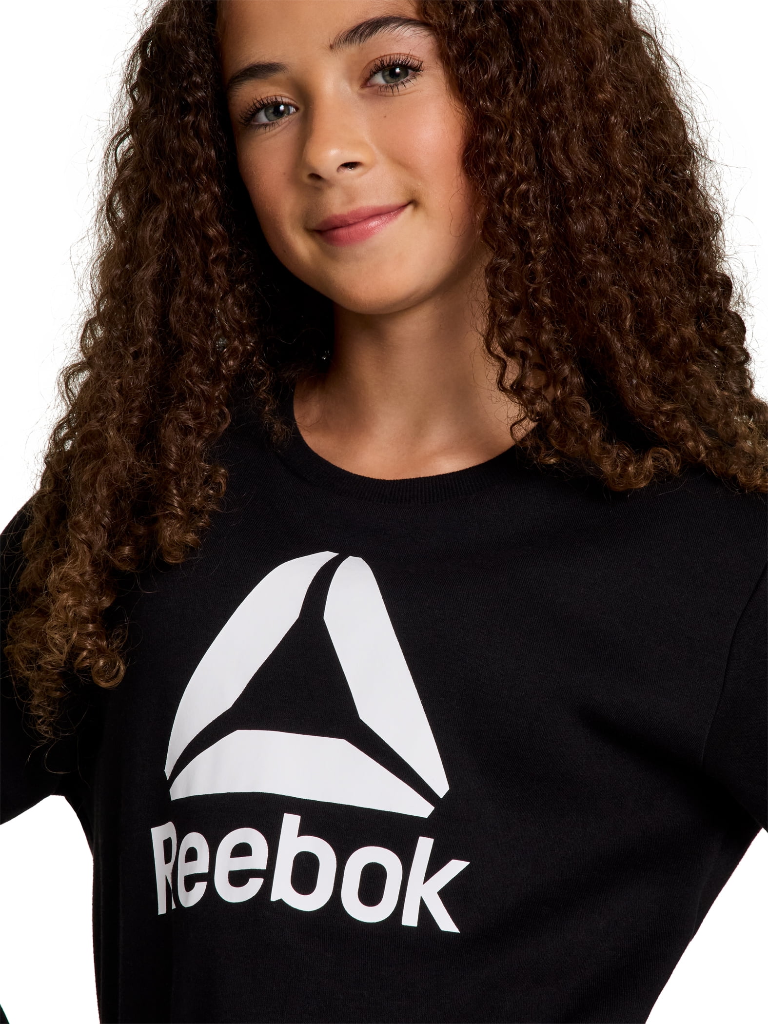 Reebok Girl's Game Day Fleece Crewneck, Sizes 4-18