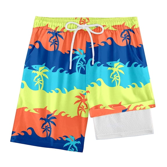 oqasdz Boys Shorts Quick Drying Athletic Gym Shorts with Compression Liner for Kids Children Everyday Play and Sports Summer Outdoor