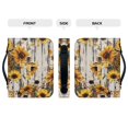 thumbnail image 4 of HELLHERO Butterfly Floral Print Bible Covers for Outdoor Church, Portable Bible Bag PU Leather Lightweight Bible Tote, 4 of 12