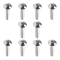 thumbnail image 3 of HUGFEGWE 30Pcs M4x12mm Machine Screws Phillips Cross Truss Head Screw Fully Thread 304 Stainless Steel Round Head Screws Fasteners Bolts for Fixing Component,Industrial and Construction Fasteners, 3 of 6